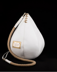 white leather italian boxing shoes and duffle boxing gym bags