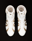 High Top White Boxing Shoes Virtuos Boxing italian boxing gear