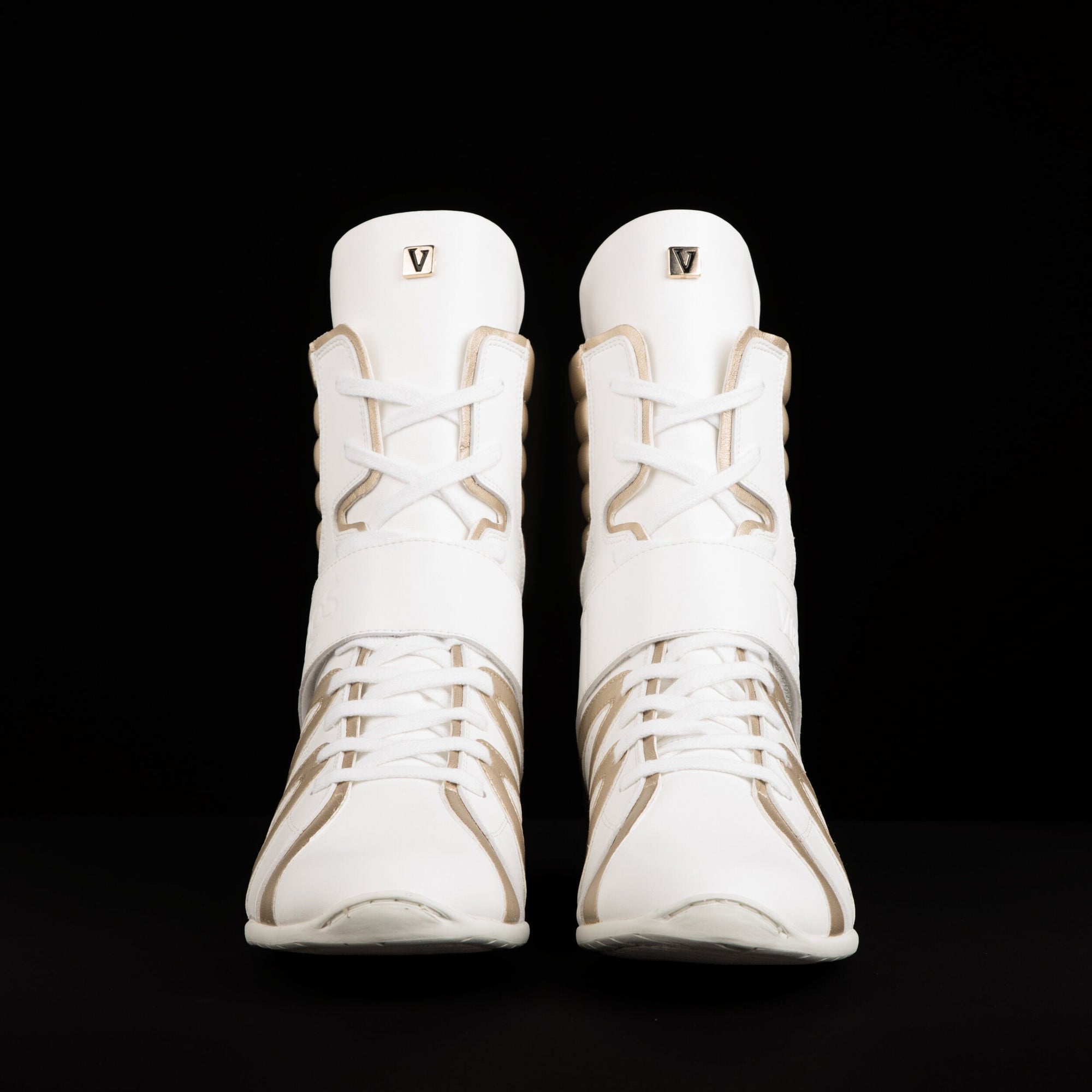 free shipping High Top White Boxing Shoes Virtuos Boxing