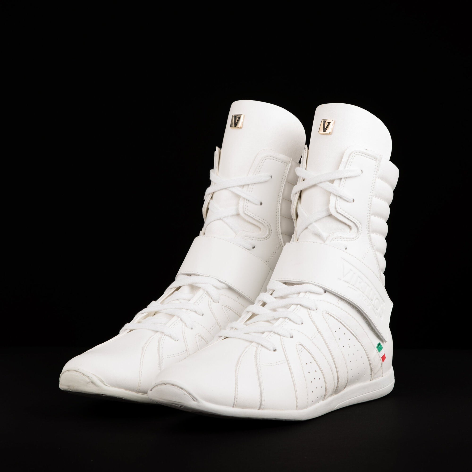 High Top White Boxing Shoes Virtuos Boxing