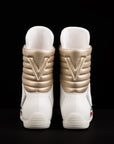 Unique White High Top Boxing Shoes Italian Design Free Shipping USA Virtuosboxing