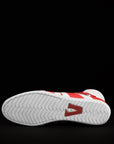 unisex design red white high top boxing shoes freee shipping