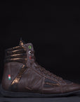 high top boxing shoes italian design black