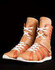 Clear Brown High Top Leather Boxing shoes Virtuos Boxing Free Shipping USA
