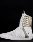 white free shipping high top boxing shoes italian design