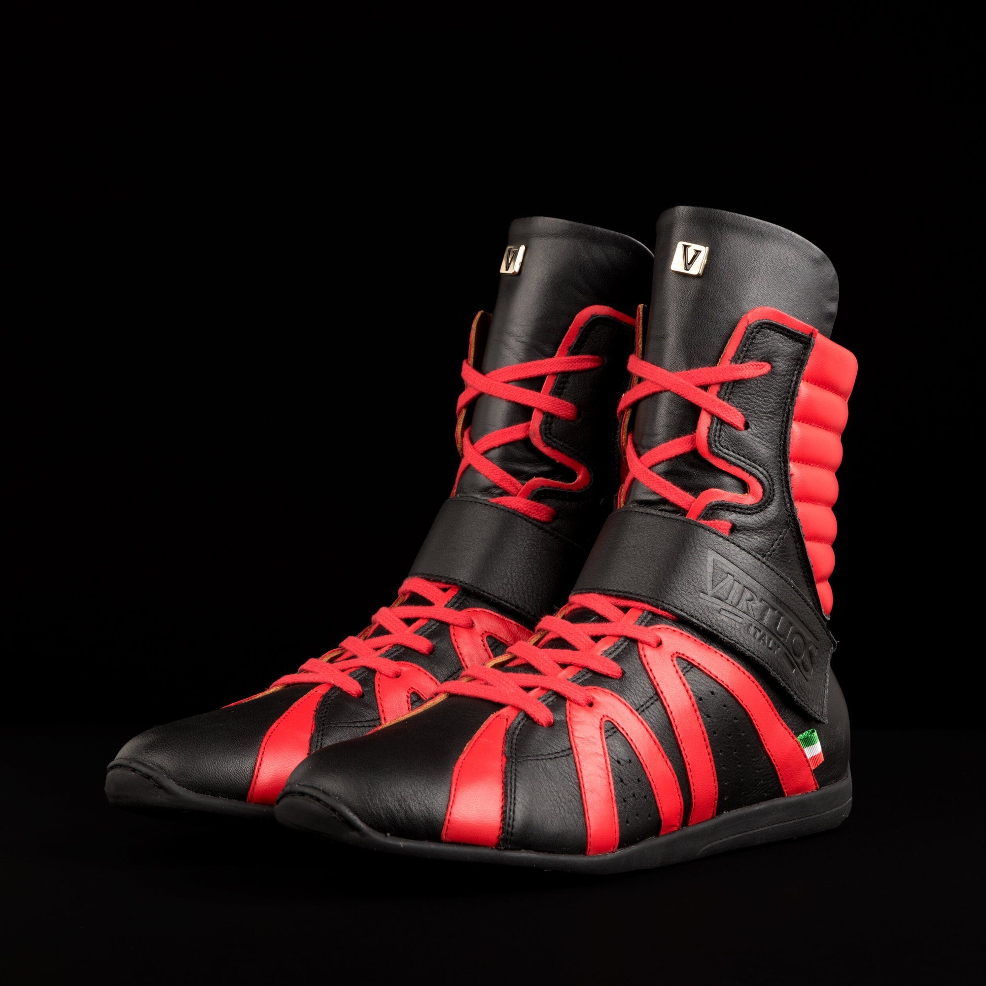 Black High Top Boxing Shoes Free Shipping USA