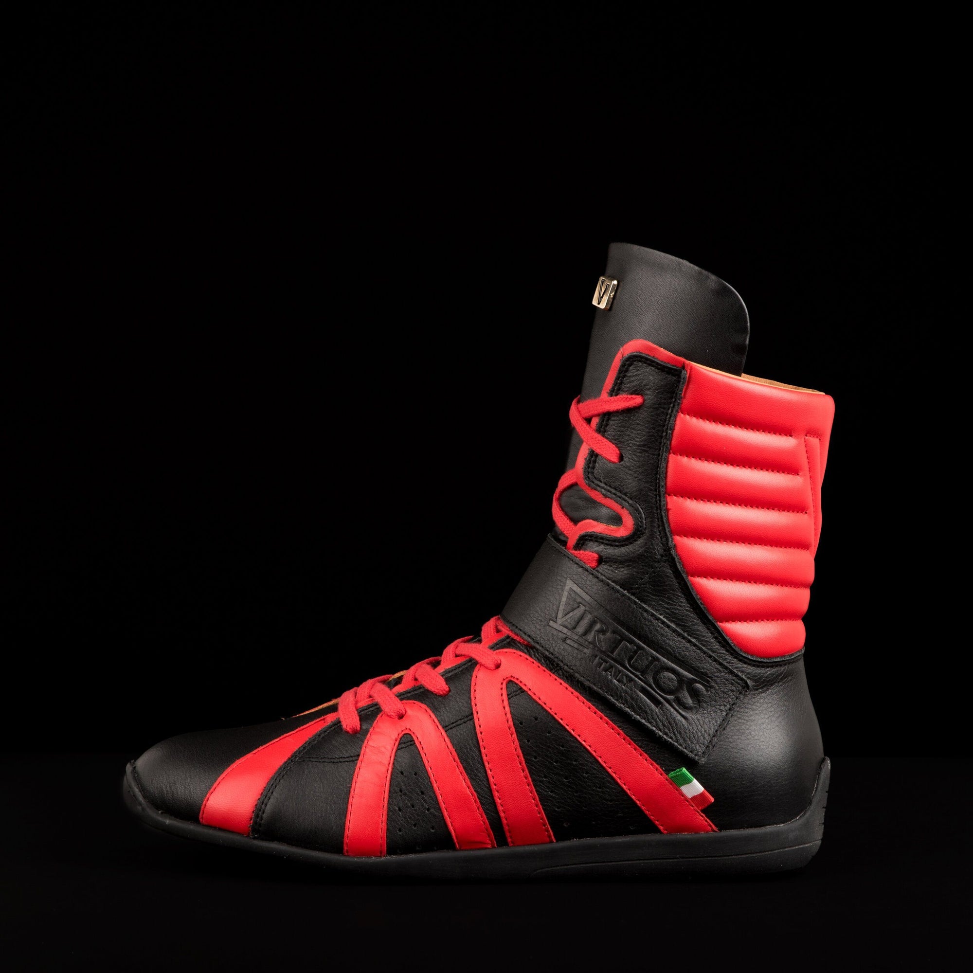 Women Man Black High Top Boxing Shoes Free Shipping USA
