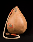 brown leather italian boxing shoes and duffle boxing gym bags
