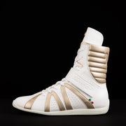 italian boxing gear High Top White Boxing Shoes Virtuos Boxing