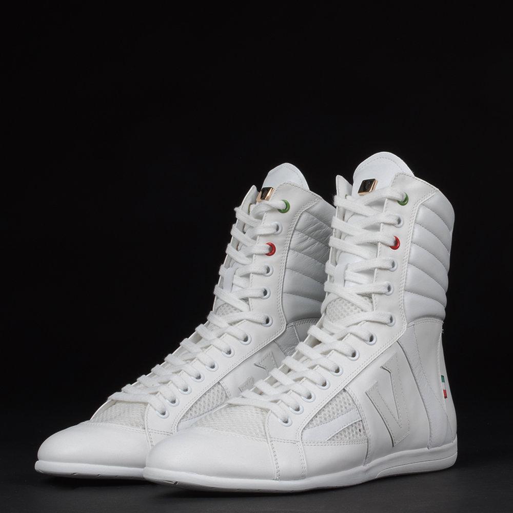 White store boxing shoes