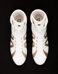 Style White High Top Boxing Shoes Italian Design Free Shipping USA Virtuosboxing