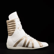 Workout White High Top Boxing Shoes Italian Design Free Shipping USA Virtuosboxing
