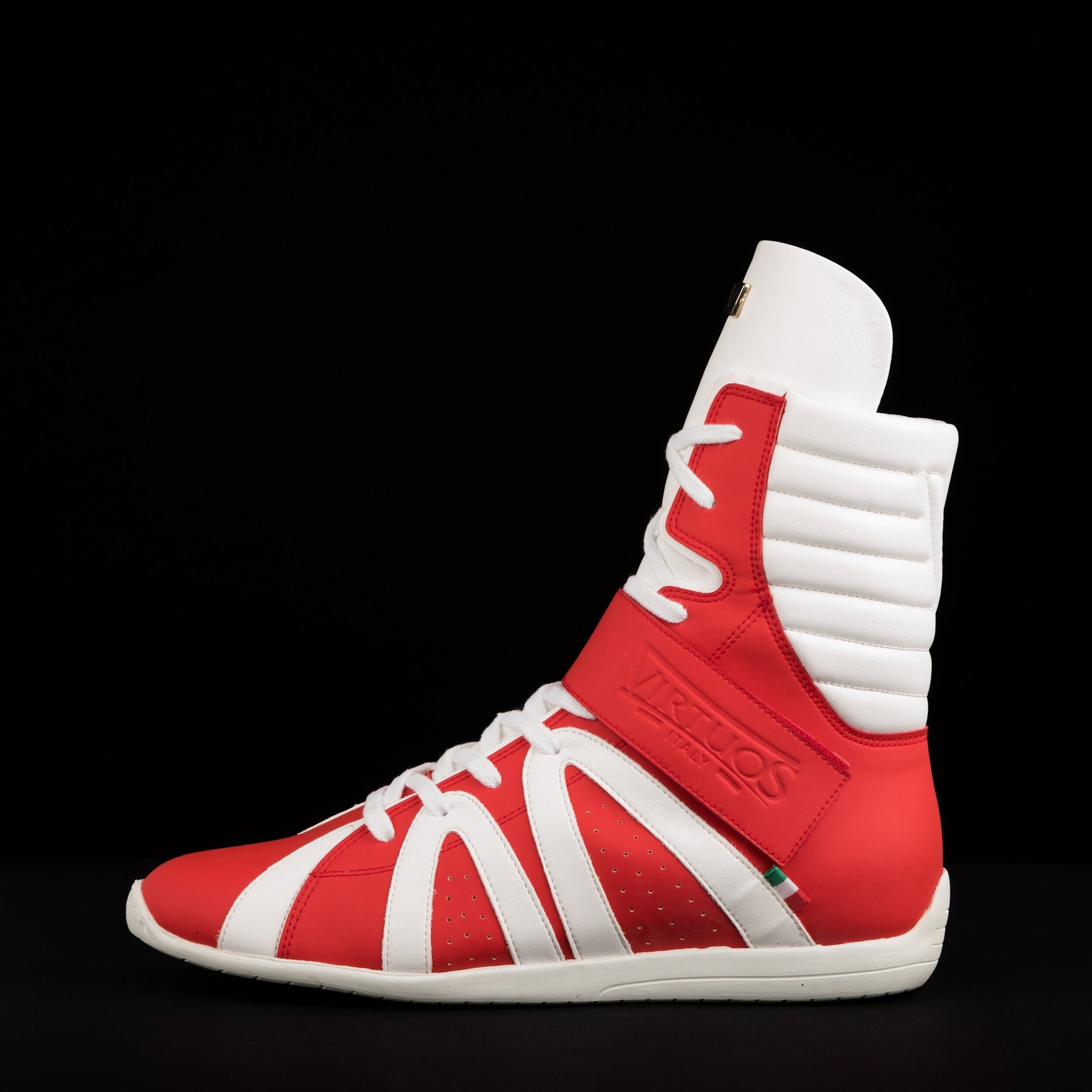 design red white high top boxing shoes freee shipping