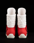 red white high top boxing shoes freee shipping unisex design