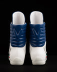 italian boxing gear white and blue high top boxing shoes