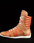 Design Unisex Clear Brown High Top Leather Boxing shoes Virtuos Boxing Free Shipping USA