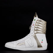 white free shipping high top boxing shoes italian design