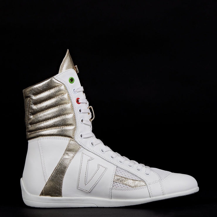 high top boxing shoes italian design free shipping white
